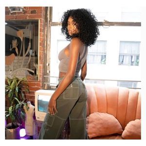 NWT REVICE Aviator Cargo Army Green Pants size 24